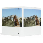 Beach Boardwalk with girl, Florida Cape san blas 3 Ring Binder
