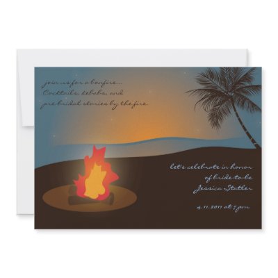 Beach Bonfire Invitation by youreinvited