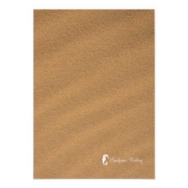Beach Bonfire Reception Only Newlyweds Card