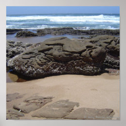 Beach Boulders print