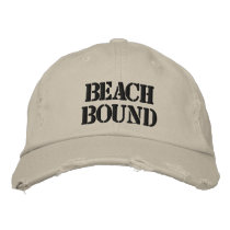 Beach Bound Embroidered Hats