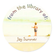 Beach Boy Library Plate stickers