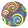 Beach Boys Swirls Round Sticker