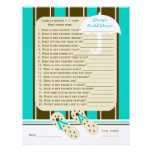 Beach Bridal or Wedding Shower Party Game Letterhead Template