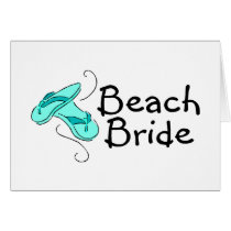 Beach Bride (Beach Wedding) Greeting Card