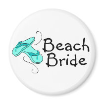 Beach Bride (Beach Wedding) Magnet