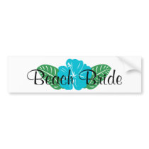 Beach Bride Bumper Sticker