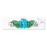 Beach Bride Bumper Sticker