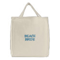 BEACH BRIDE embroidered bags