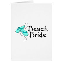 Beach Bride (Flip Flops) Greeting Card