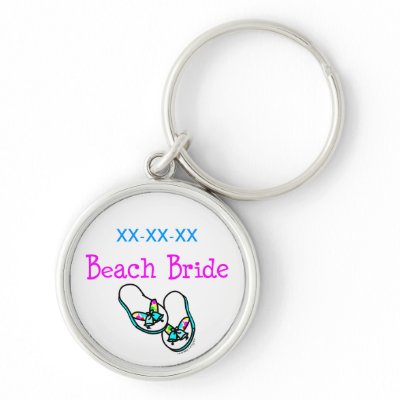 Beach Bride keychains