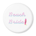Beach Bride Refrigerator Magnet