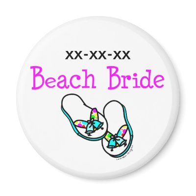 Beach Bride Magnets