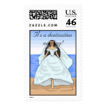 Beach Bride Postage Stamp