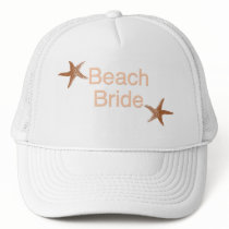 Beach Bride Starfish Design Trucker Hat