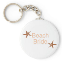 Beach Bride Starfish Design Key Chains