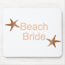 Beach Bride Starfish Design Mouse Pad