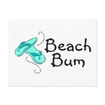 Beach Bum Flip Flops Post Cards