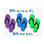 Beach Bum Flip Flops Postcards