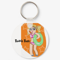 Beach Bum key chain keychains