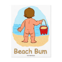 Beach Bum postcard by tshirtfun Beach Bum postcard