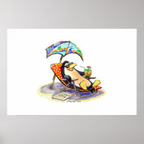 beach bum print