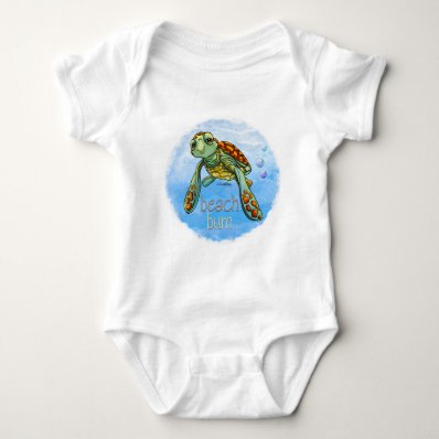 Beach bum Sea turtle baby T-shirt