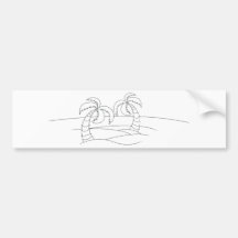 Beach Bumper Stickers