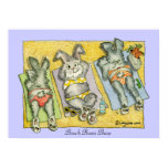 Beach Bums Buns Poster Print posters
