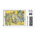 Beach Bunnies - Custom Postage Stamps by zooogle Beach Bunnies - Custom Postage Stamps