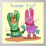 Beach Bunnies-Summer Fun Posters