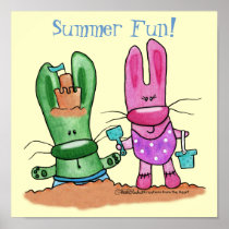 Beach Bunnies-Summer Fun Posters