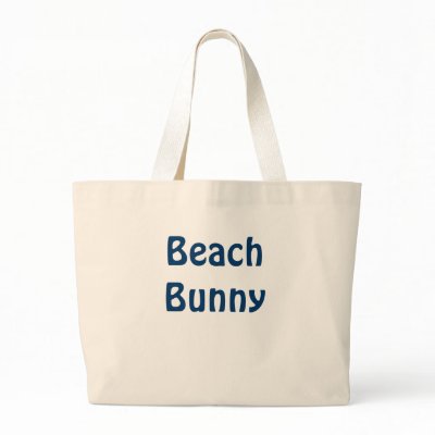 Beach Bunny Tote Bags by JBertrand