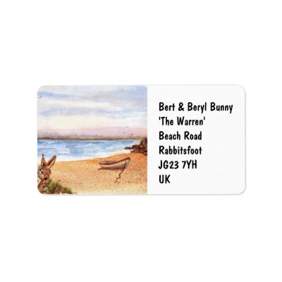 'Beach Bunny' Label by picklelillysdad