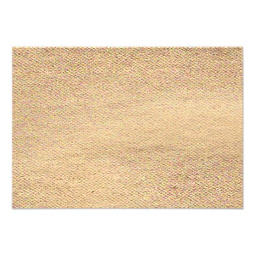 Beach Burlap Wedding Invitation