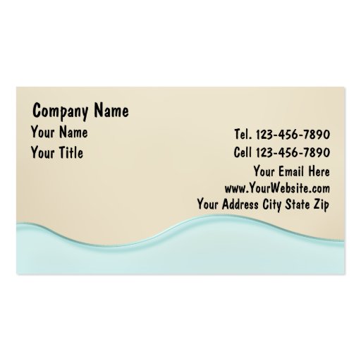 Beach Business Cards | Zazzle