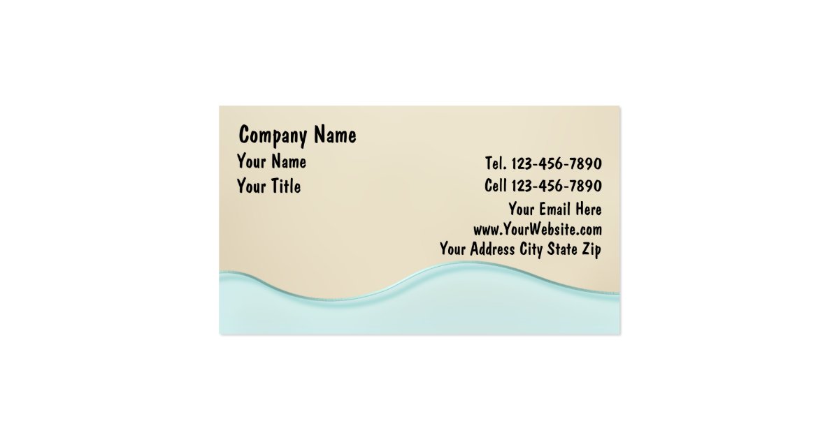 Beach Business Cards | Zazzle