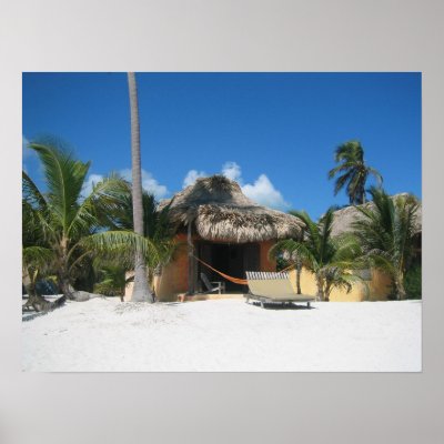 Beach Cabana Print by jwater