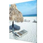 Beach Cabana Tropical Scenic Art Gallery Wrapped Canvas