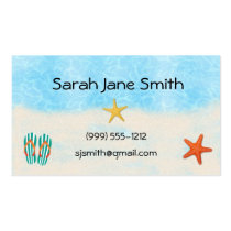 Beach calling cards / business cards (#BUS 009) business cards
