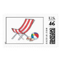 Beach Chair and Flip Flops postage by Musicat Beach Chair and Flip Flops postage