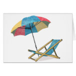 Beach Chair and Umbrella Card