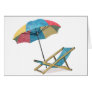 Beach Chair and Umbrella Card