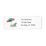 Beach Chair and Umbrella Return Address Labels