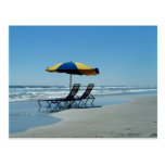 Beach Chairs on Daytona Beach Post Card