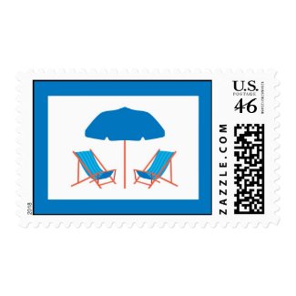 Beach Chairs Postage stamp