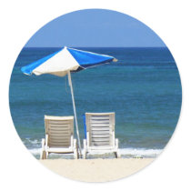 Beach chairs stickers