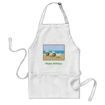 Beach Chairs & Wreaths Apron