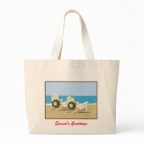 Beach Chairs & Wreaths Tote Bag