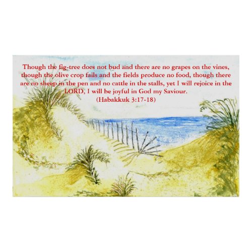 'Beach (Christian)' Poster print